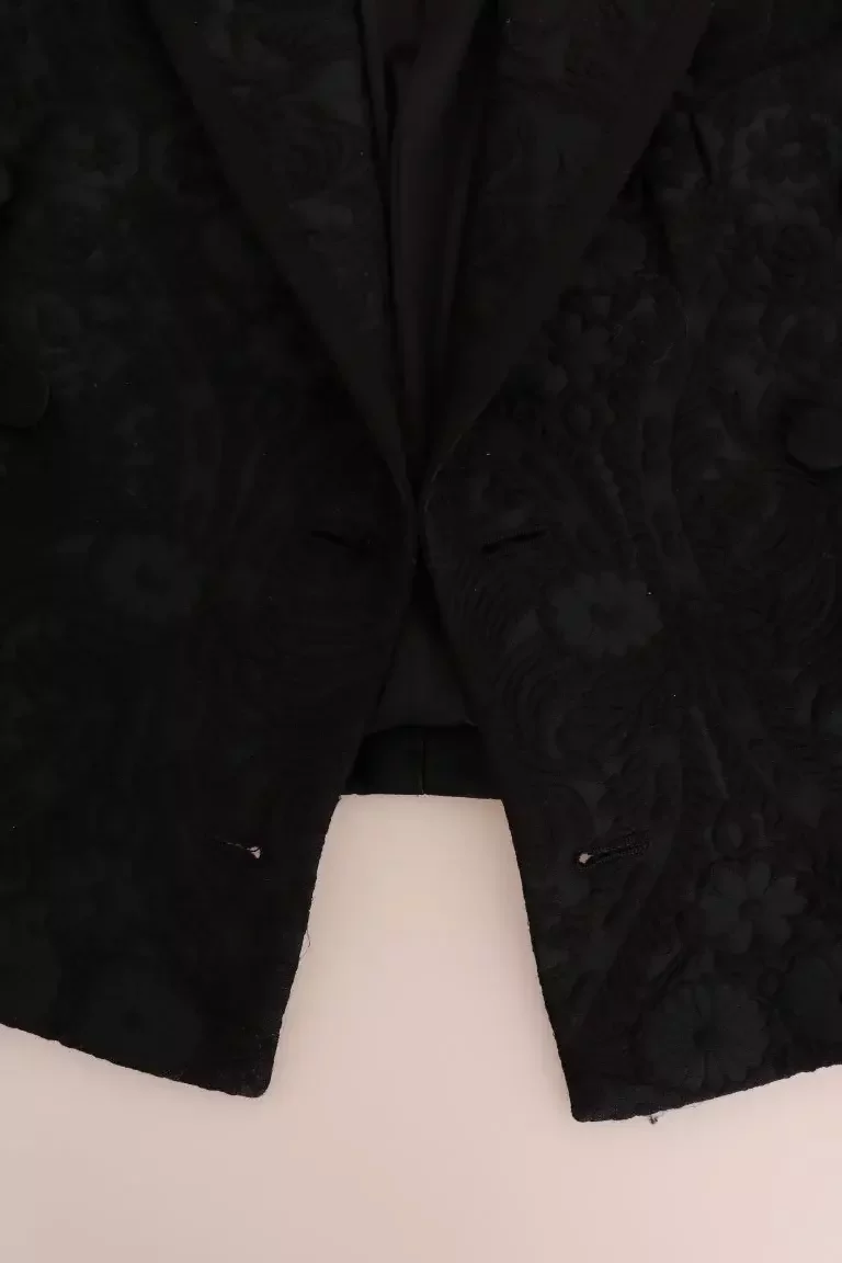 Cropped Blazer Toy Soldier Detail - Black / IT42|M