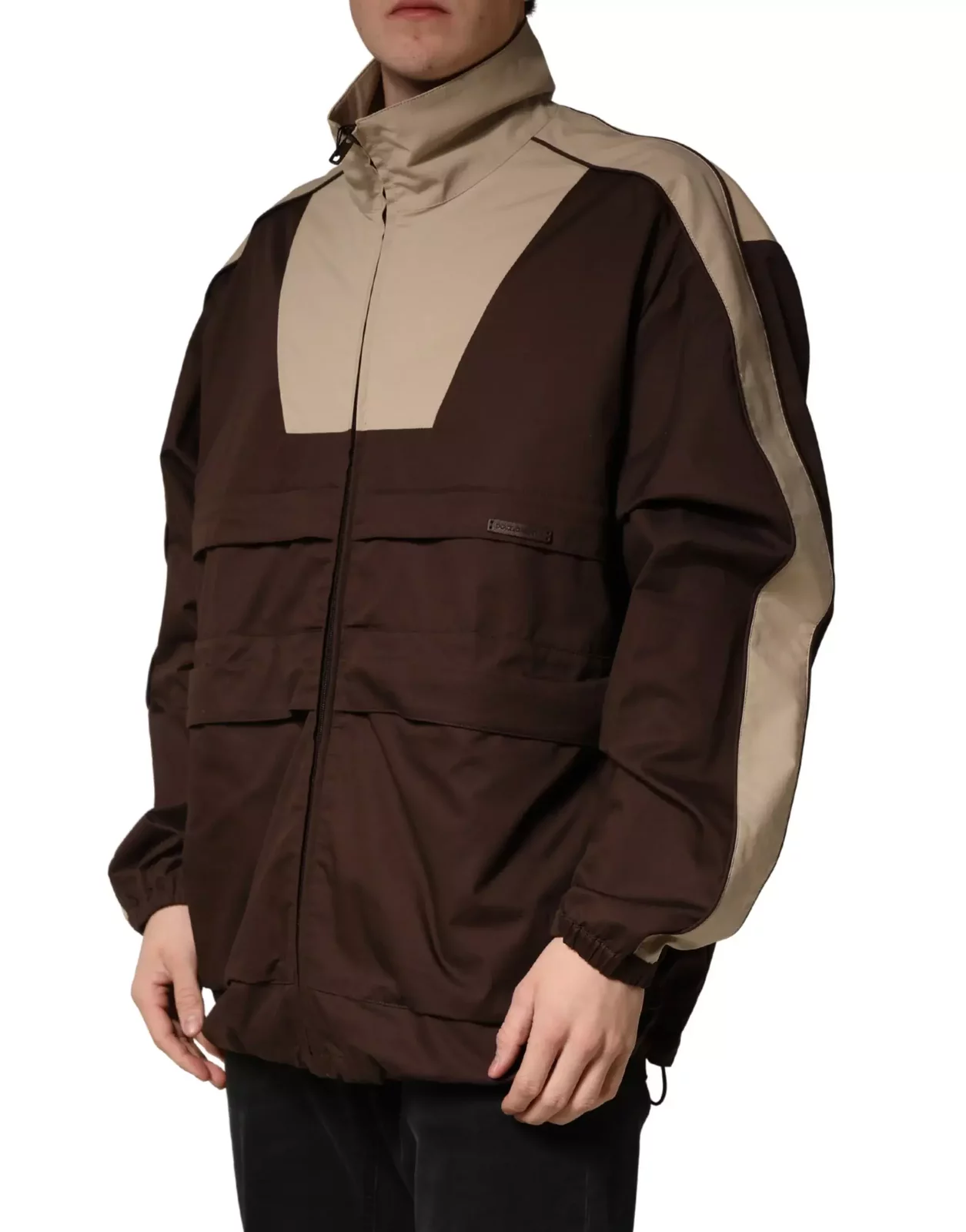 Dolce & Gabbana Colorblock Track Jacket - Brown / IT50 | L