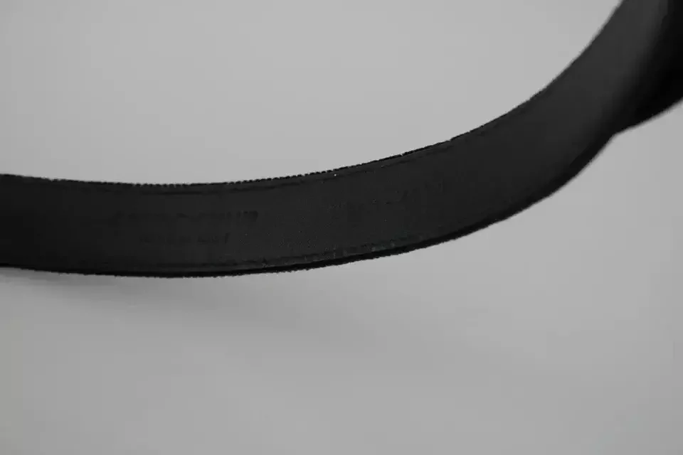 Men Black Velvet Belt Classic Style - Black / 95 cm / 38 Inches