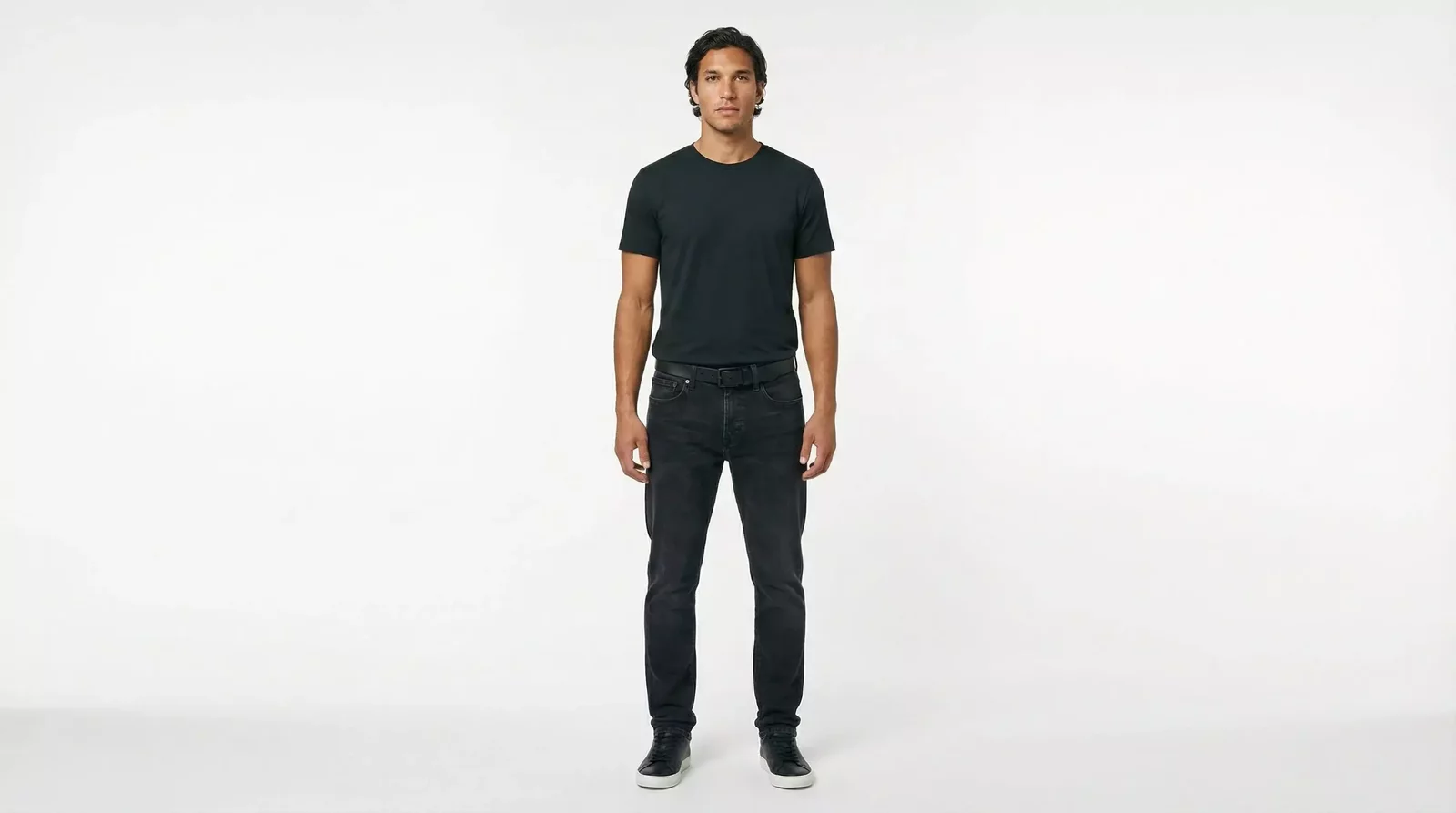 Straight Leg Jeans - Black / IT56 | XXL