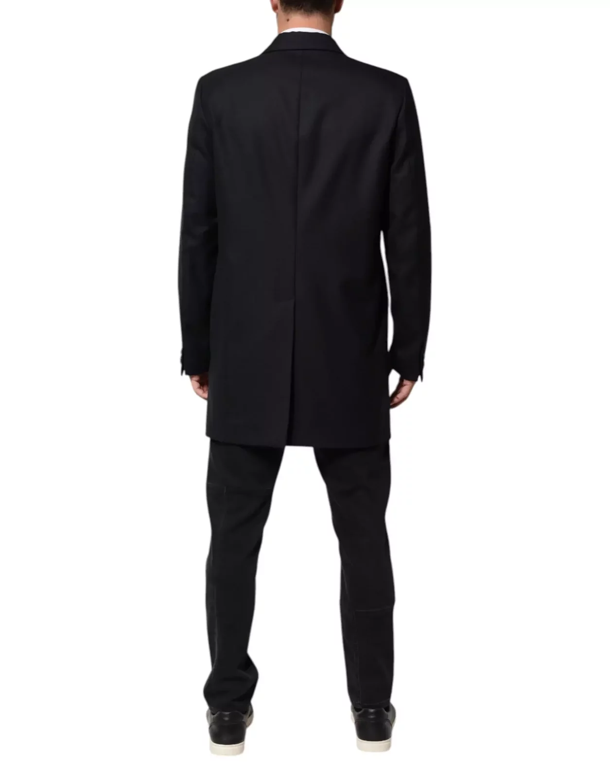 Wool Jacket Coat Blazer Suit - Blue / IT50 | L