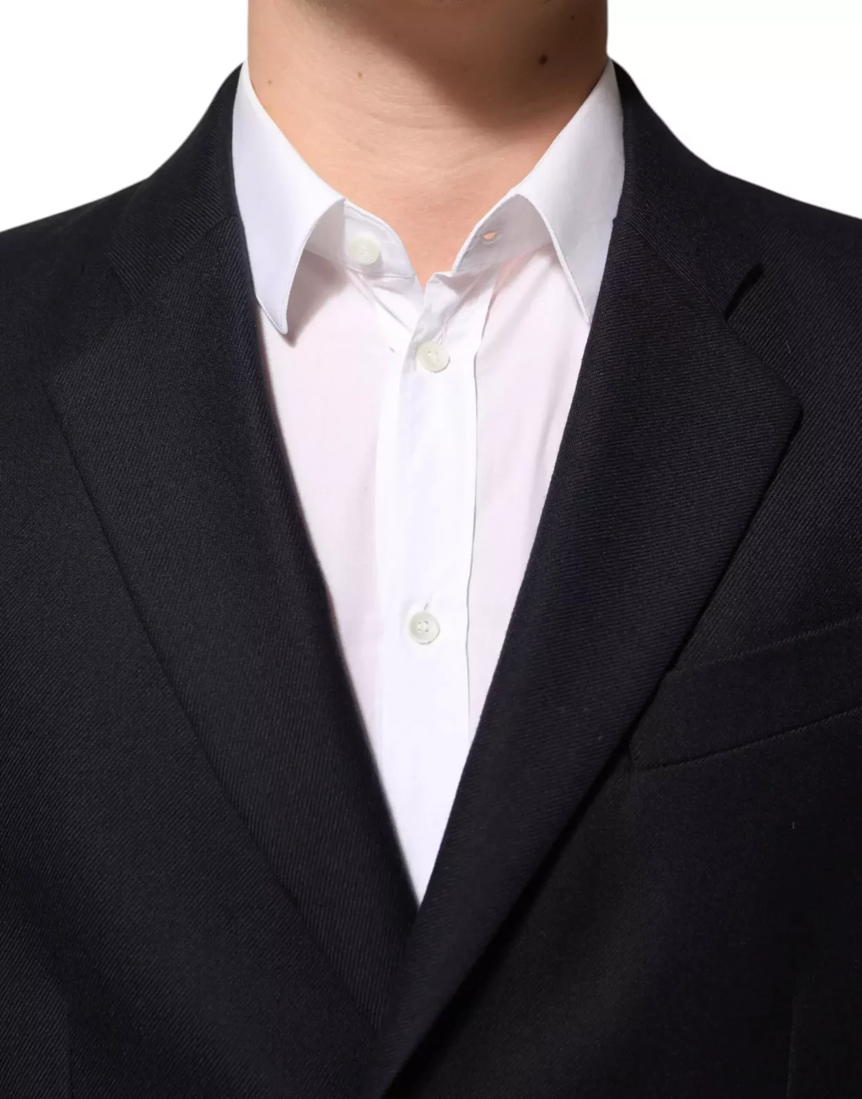 Wool Jacket Coat Blazer Suit - Blue / IT50 | L