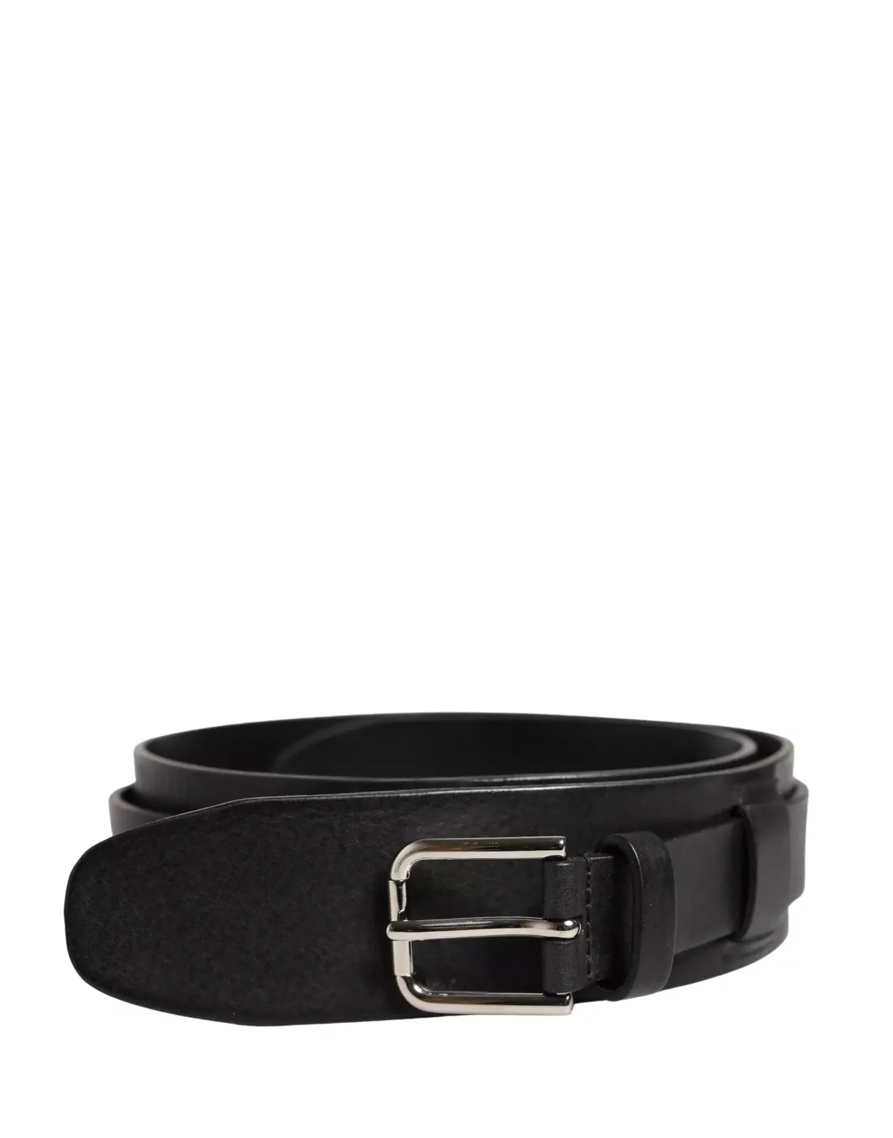 Classic Leather Metal Buckle Belt - Black / 90 cm / 36 Inches