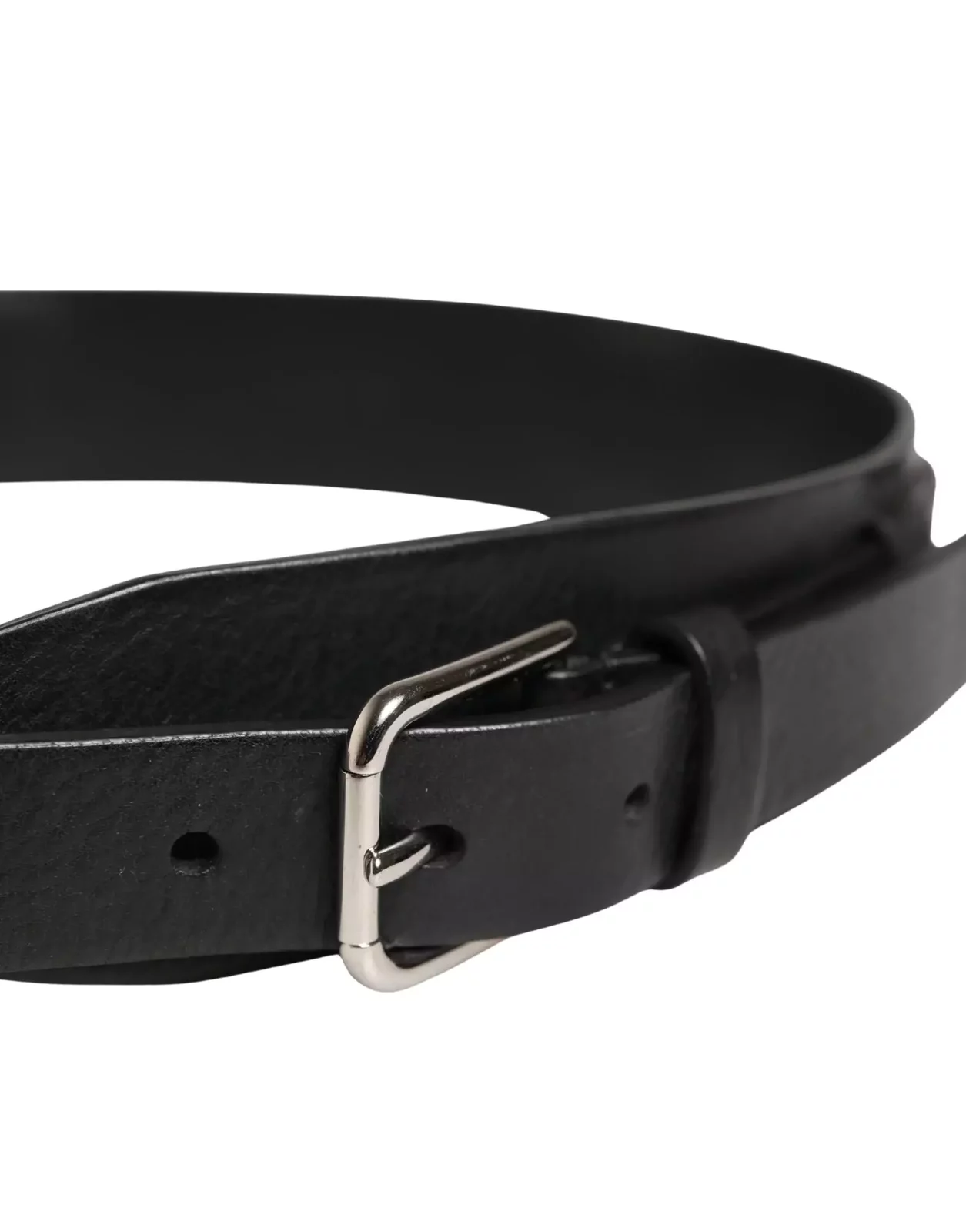 Classic Leather Metal Buckle Belt - Black / 90 cm / 36 Inches