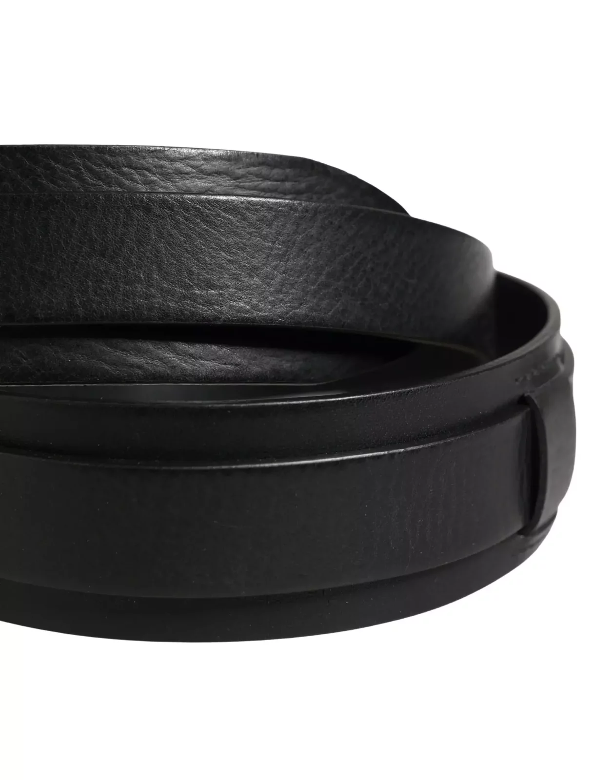 Classic Leather Metal Buckle Belt - Black / 90 cm / 36 Inches