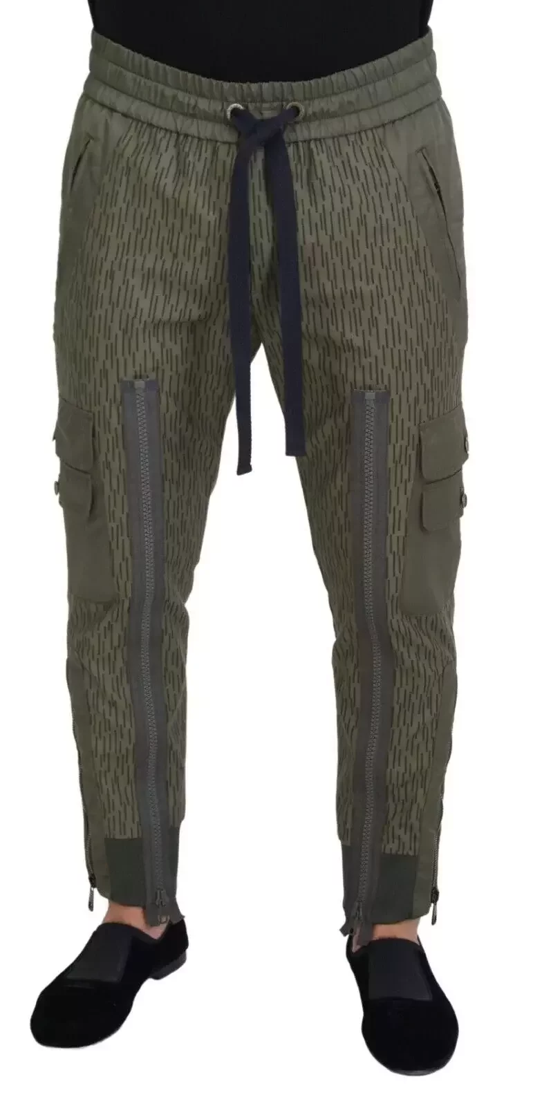 Camouflage Cargo Pants Zip Detail - Green / IT48 | M