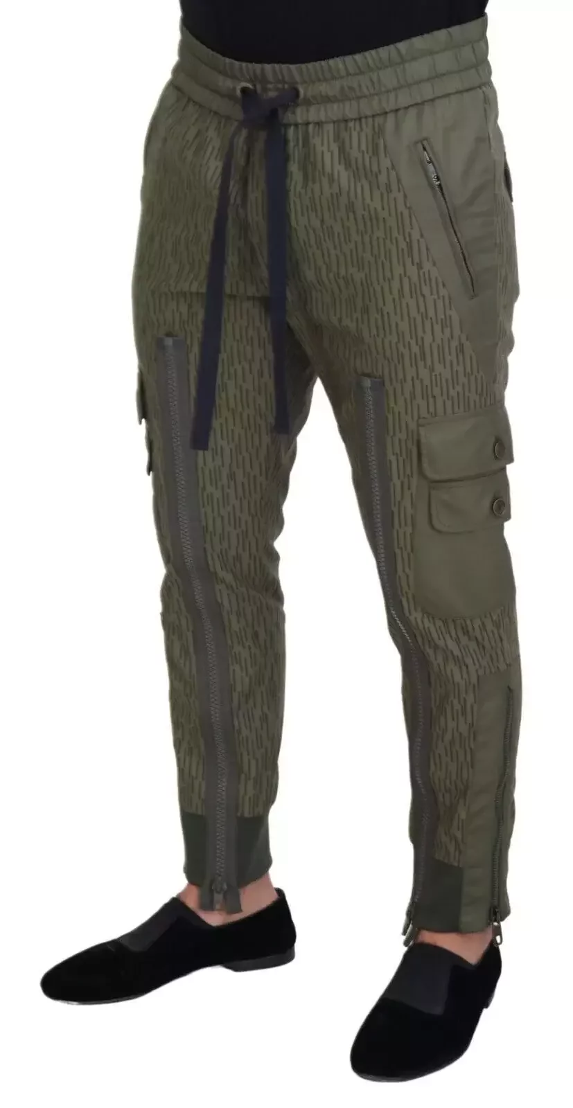 Camouflage Cargo Pants Zip Detail - Green / IT48 | M