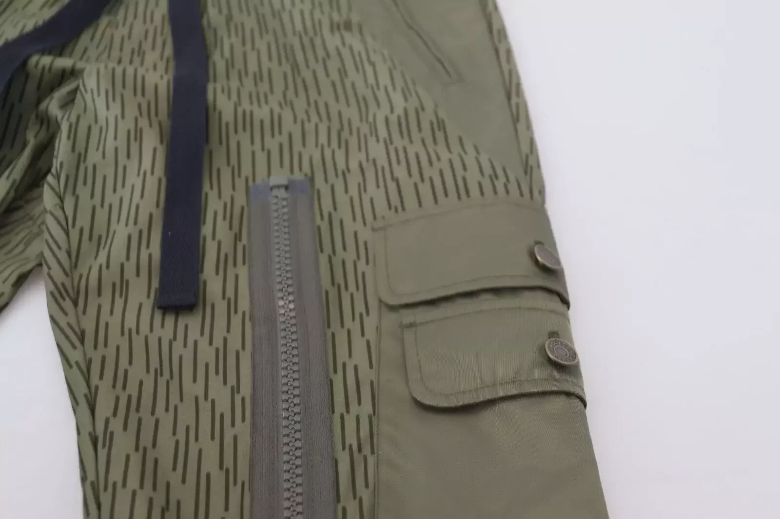 Camouflage Cargo Pants Zip Detail - Green / IT48 | M