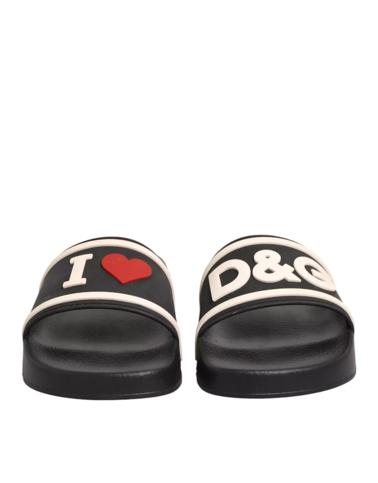 Rubber Slides Sandals Beachwear Shoes - Black / EU35/US4.5