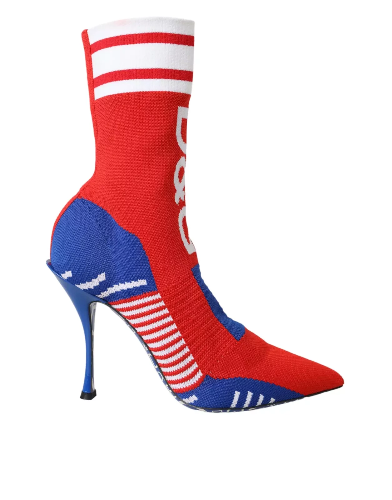 Knitted Sock Boots Red Blue Style - Multicolor / EU36.5/US6
