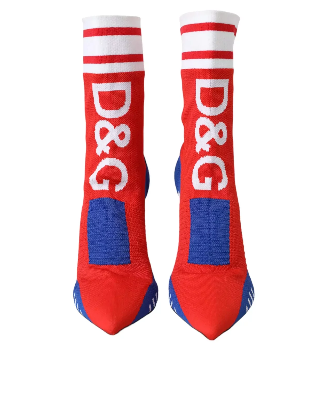 Knitted Sock Boots Red Blue Style - Multicolor / EU36.5/US6