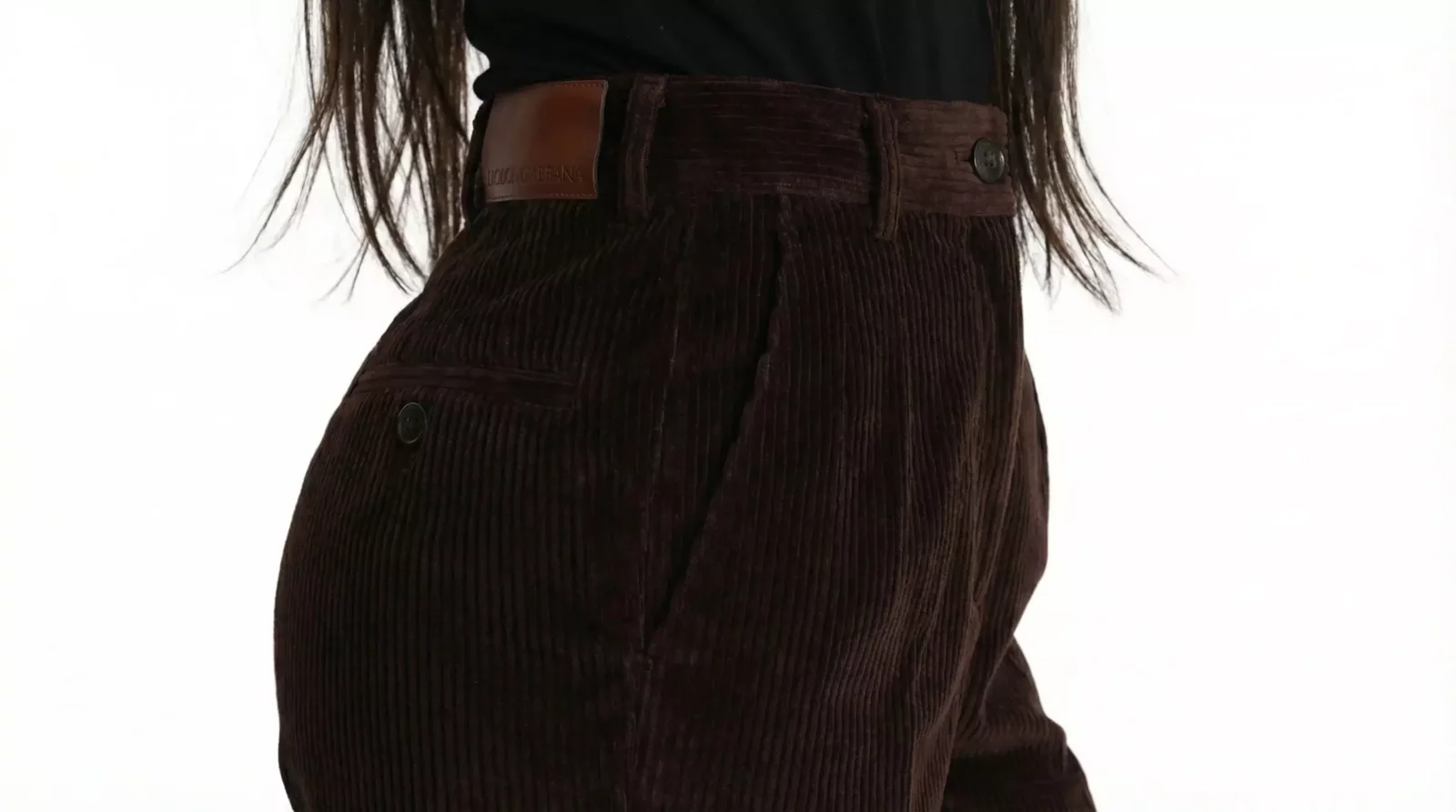 Corduroy Trousers Brown - Bordeaux / IT40|S
