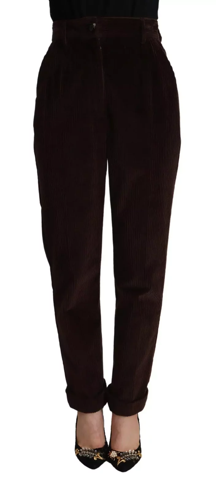 Corduroy Trousers Brown - Bordeaux / IT40|S