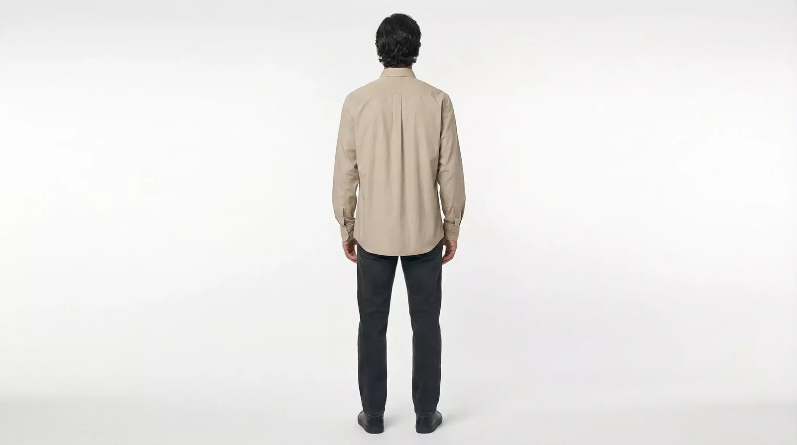 Long Sleeve Shirt with Pocket Graphic - Beige / IT45 | 3XL