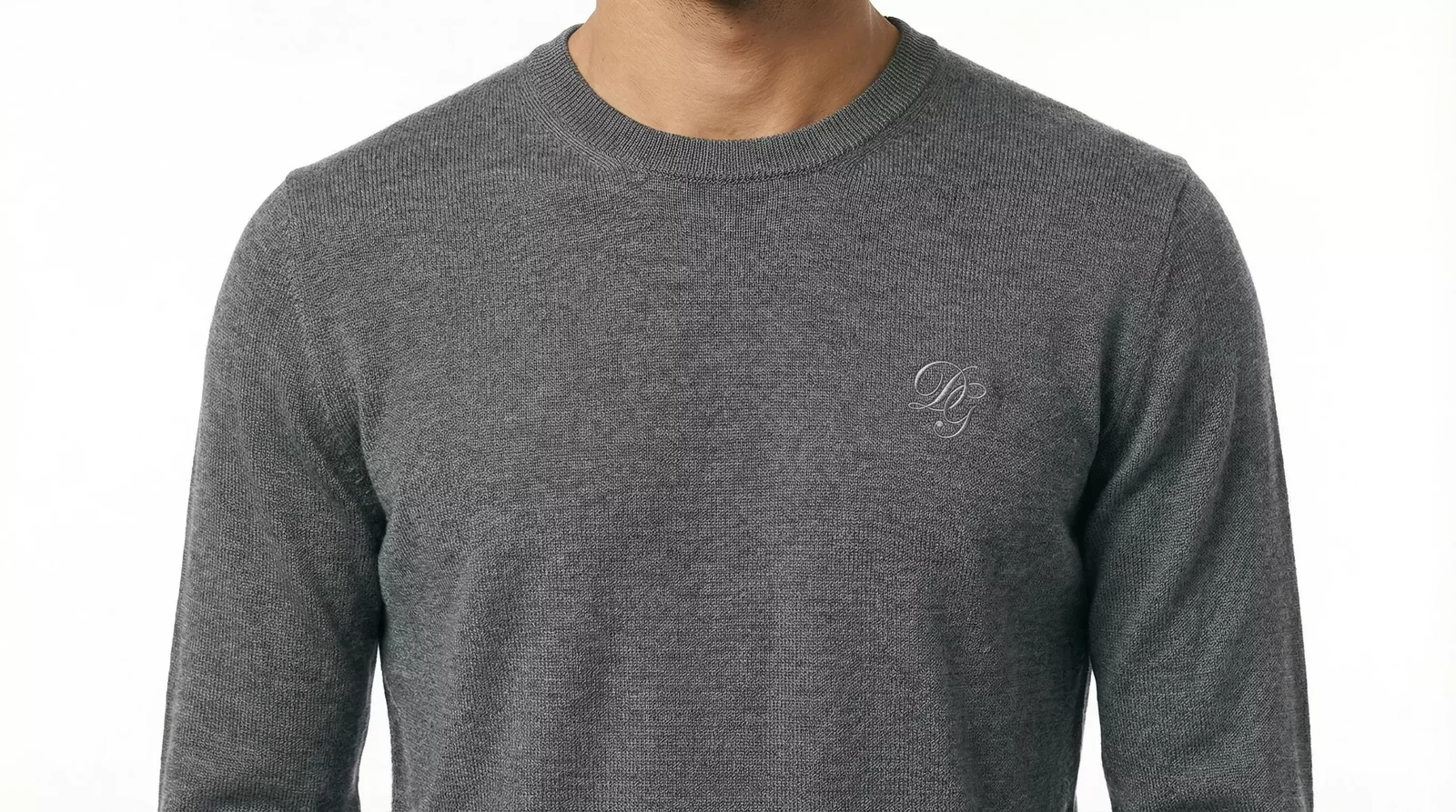 Crew Neck Jumper Style DGEM0786 - Dark gray / IT50 | L