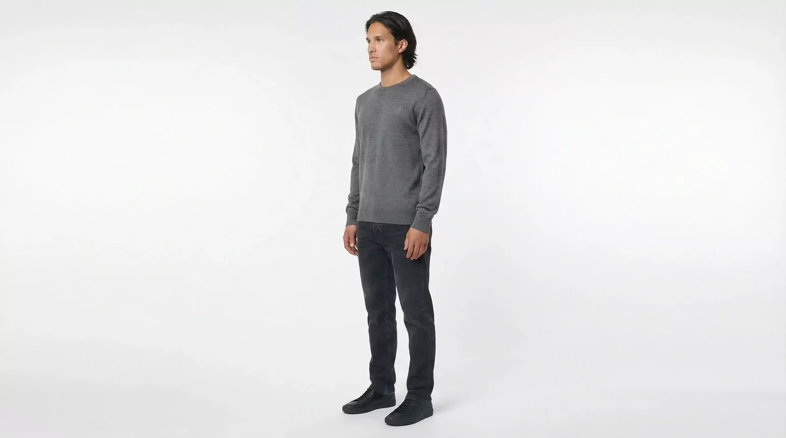 Crew Neck Jumper Style DGEM0786 - Dark gray / IT50 | L