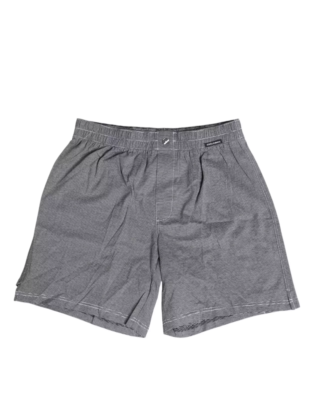 Striped Cotton Boxer Underwear with Elastic Waistband - Gray / IT3 | XS