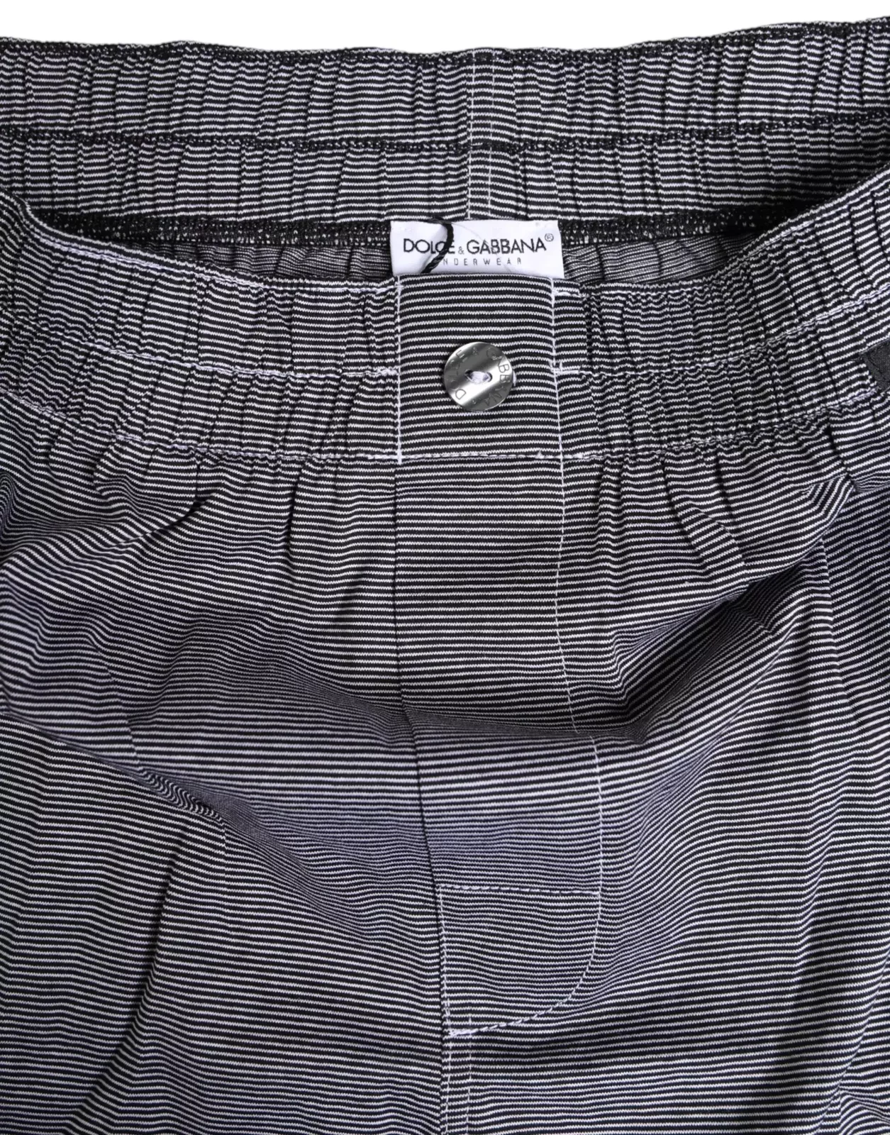 Striped Cotton Boxer Underwear with Elastic Waistband - Gray / IT3 | XS