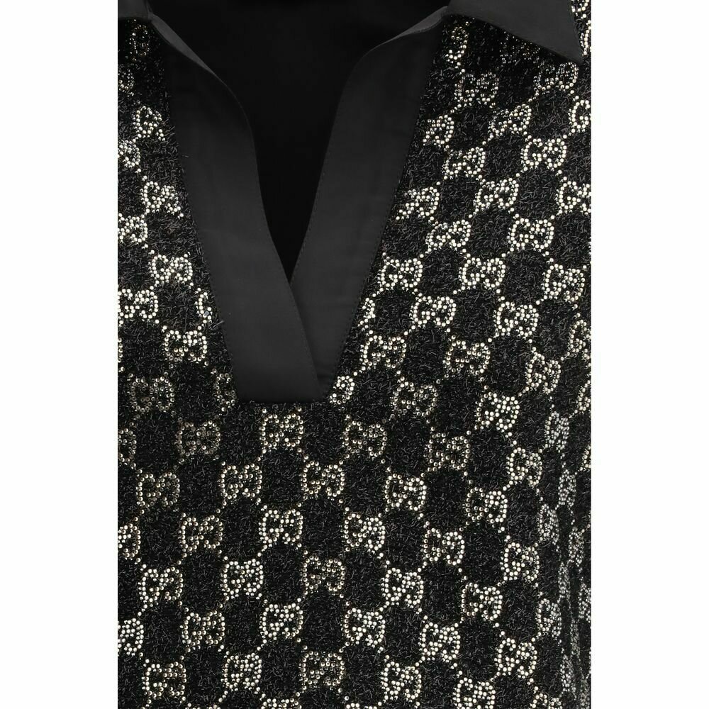 Viscose Top with Elegant Design - Black / IT40 | M
