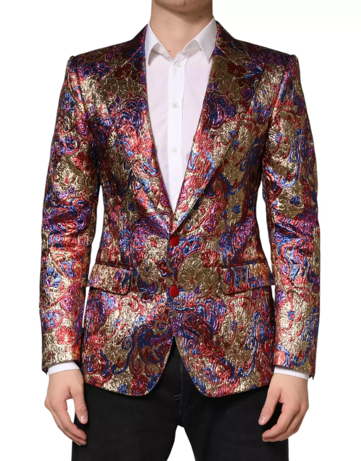 Jacquard Single Breasted Blazer - Multicolor / IT46 | S