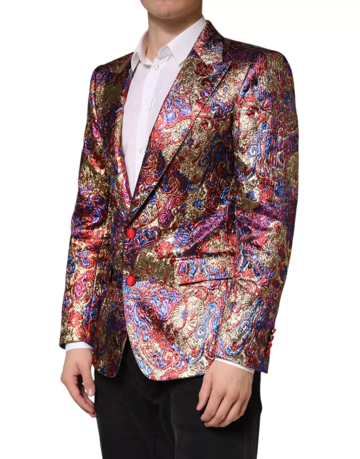 Jacquard Single Breasted Blazer - Multicolor / IT46 | S