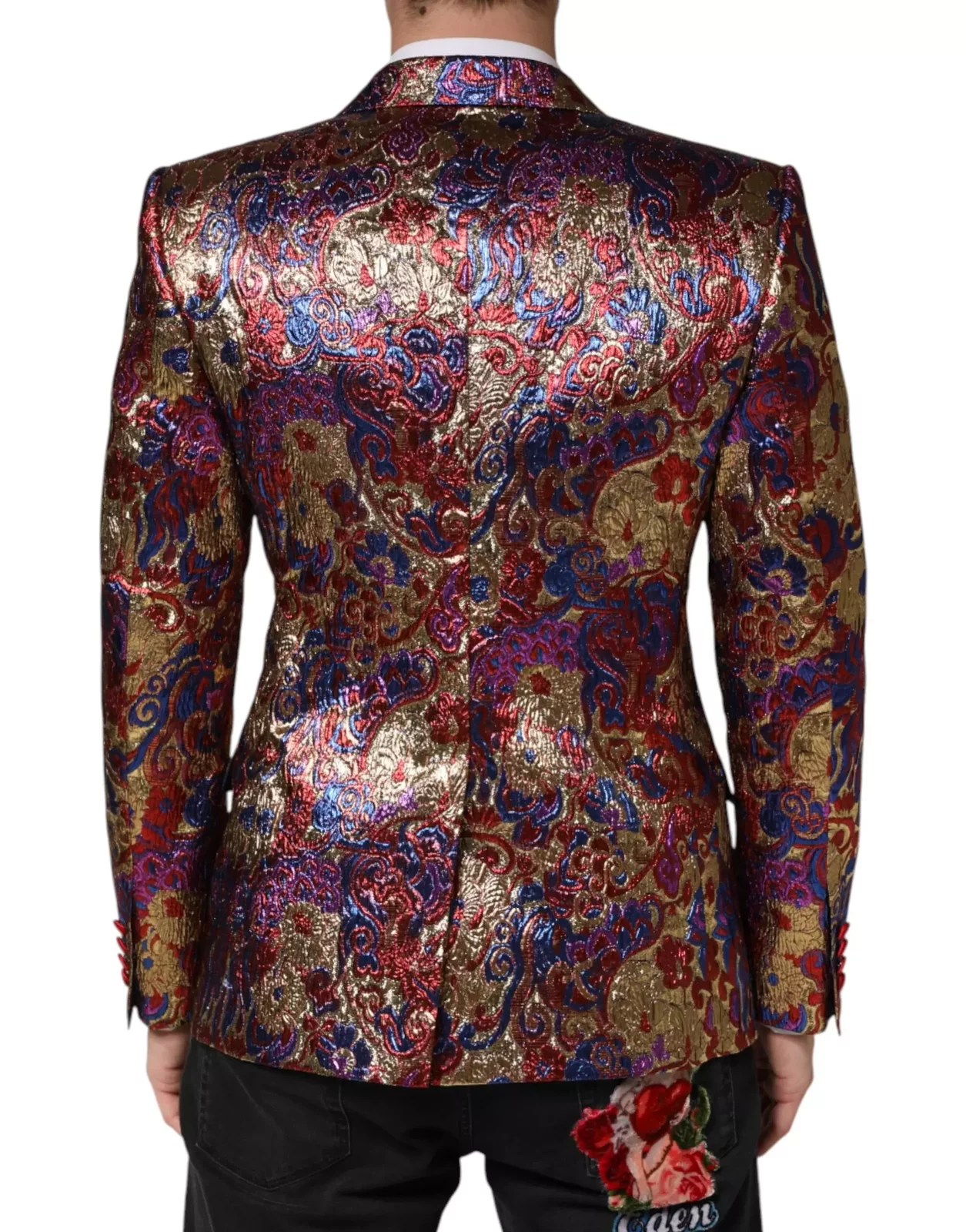Jacquard Single Breasted Blazer - Multicolor / IT46 | S