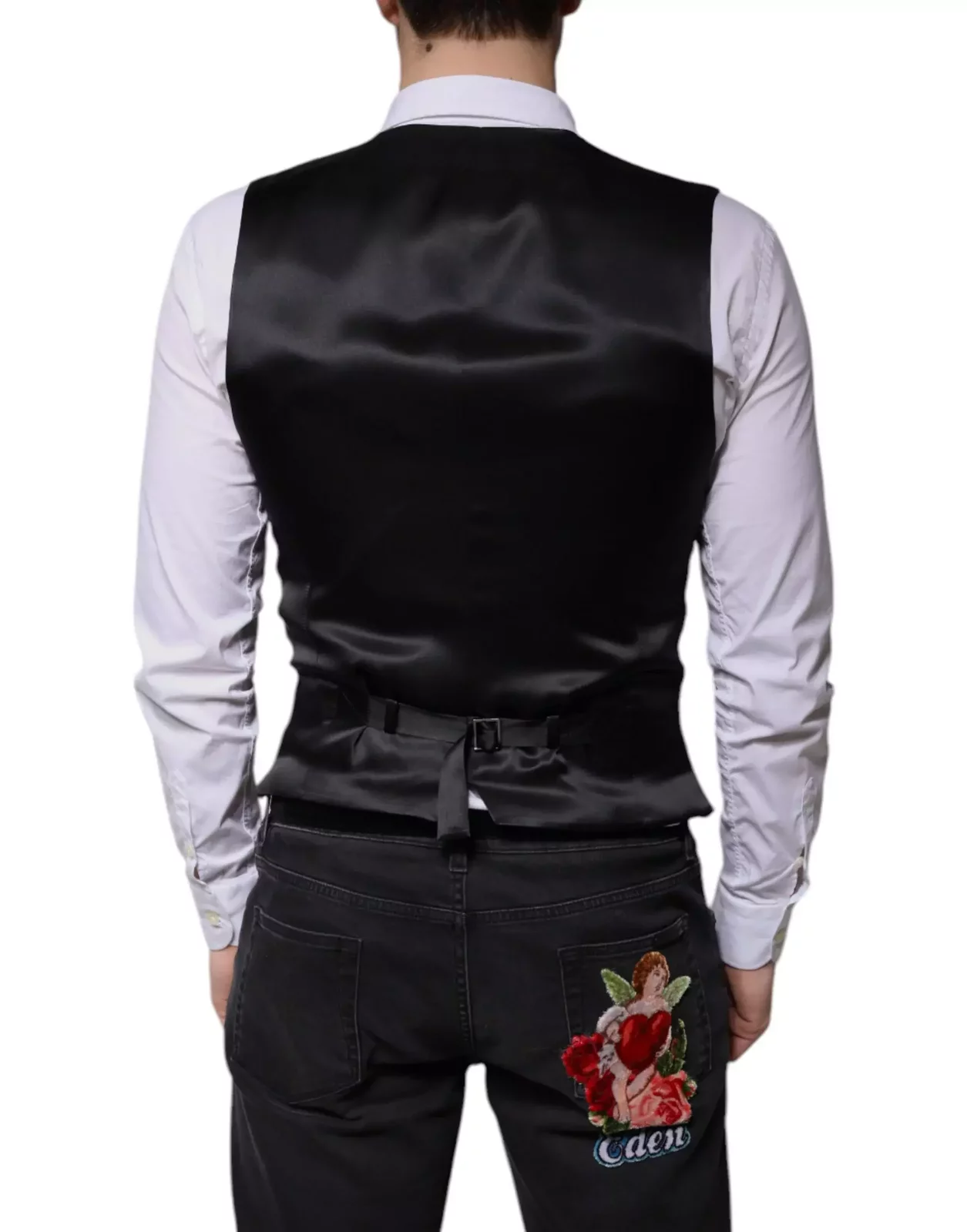 Classic DoubleBreasted Vest - Black / IT50 | L