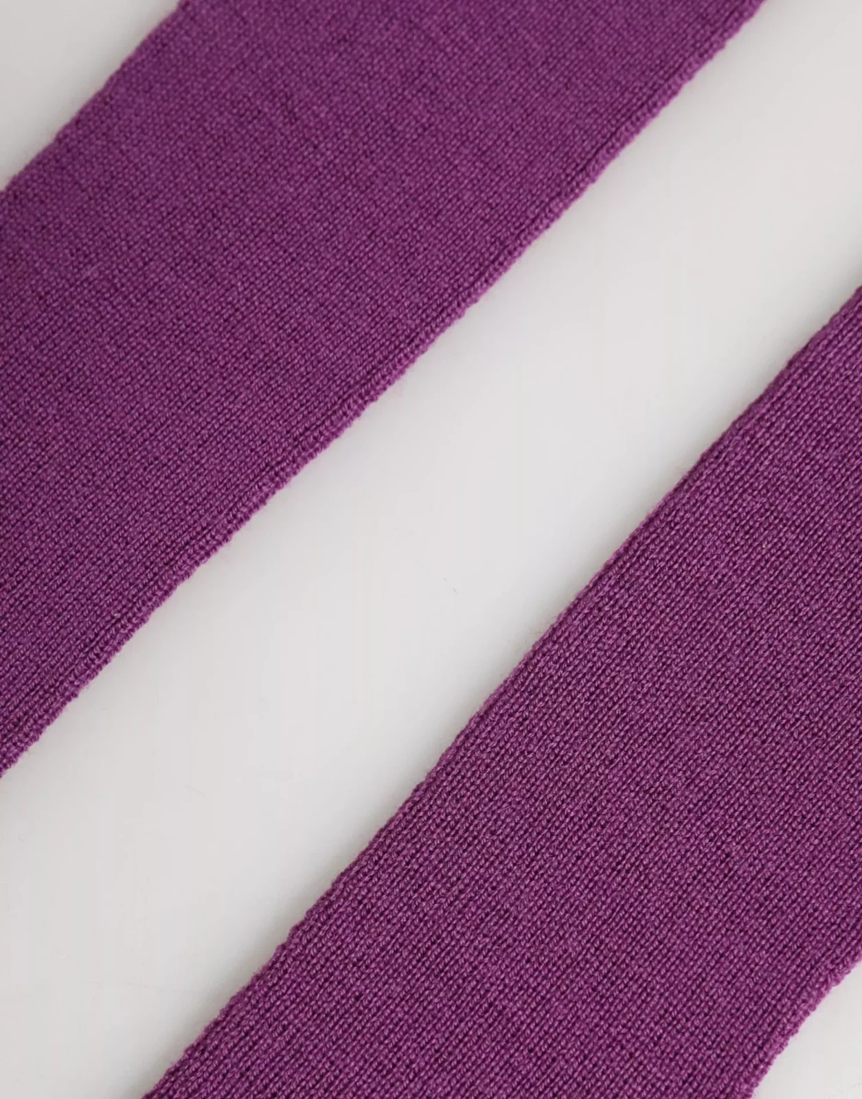 Wool Fingerless Elbow Length Gloves - Purple / One Size
