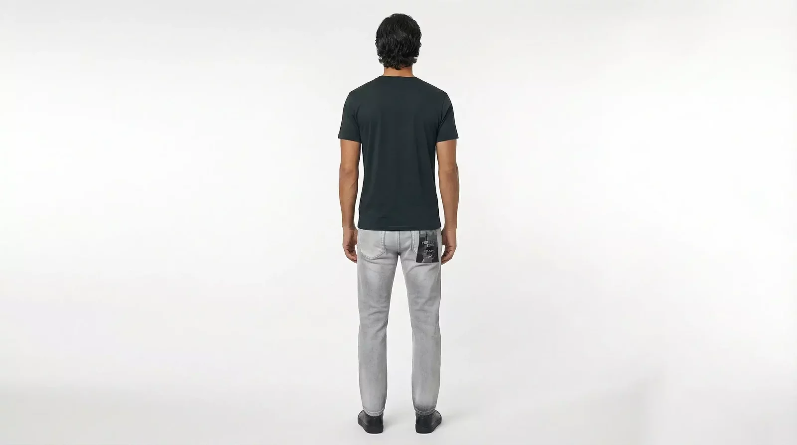 Straight Leg Jeans Camouflage Detail - Gray / IT46 | S