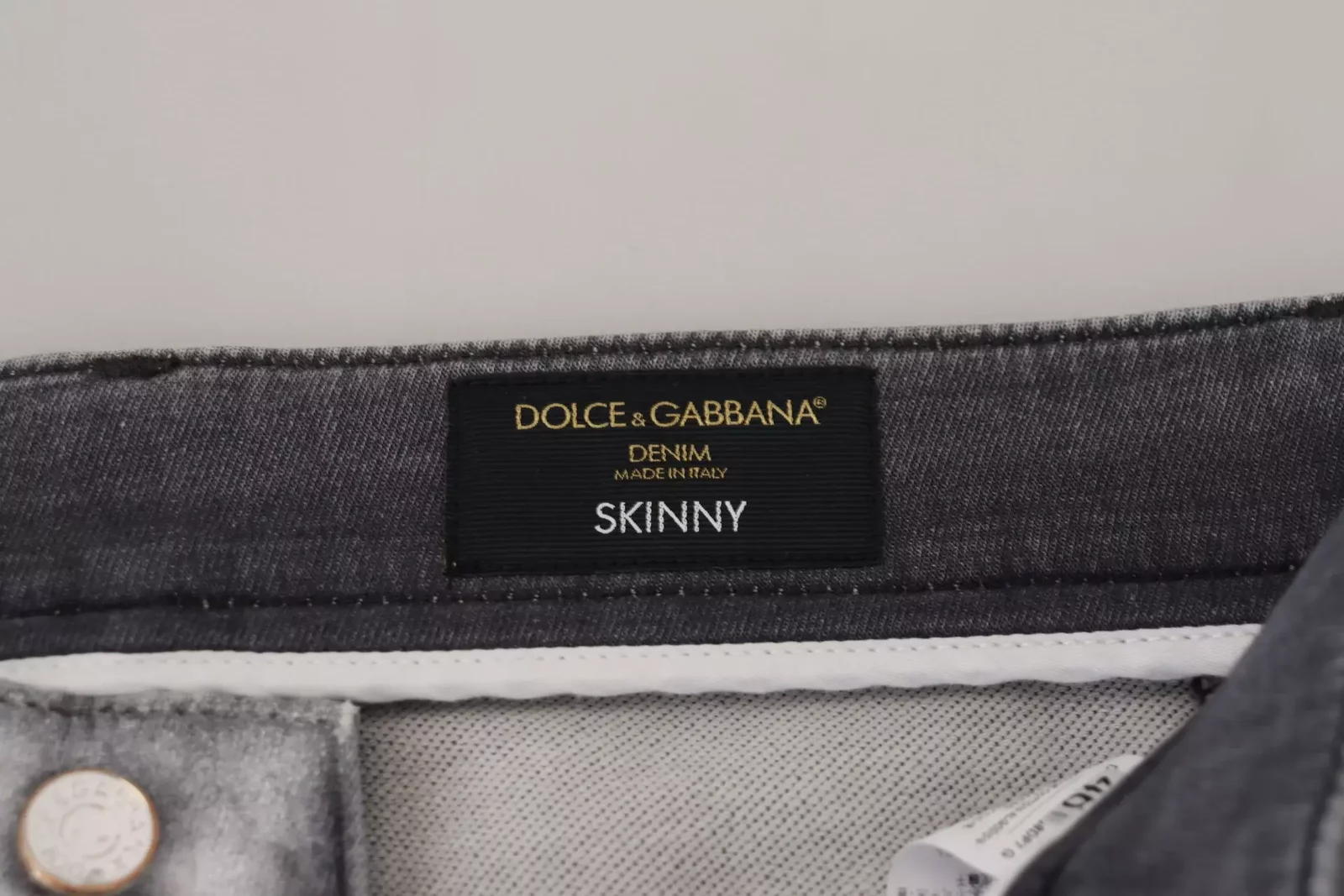 Straight Leg Jeans Camouflage Detail - Gray / IT46 | S