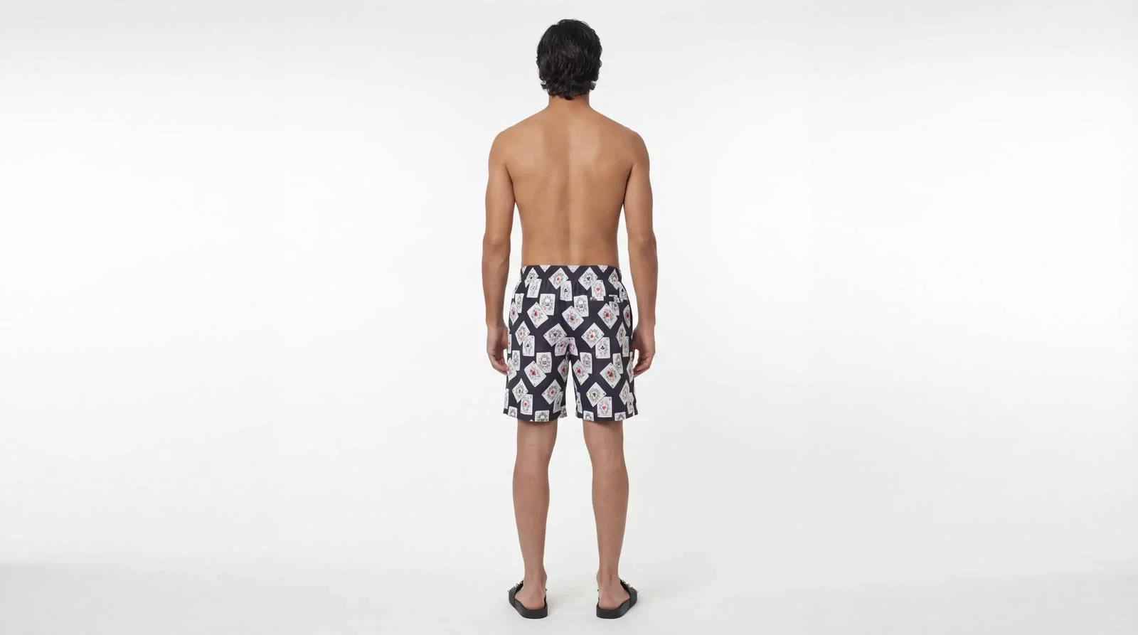 Playing Cards Swim Shorts - Black / IT4 | S