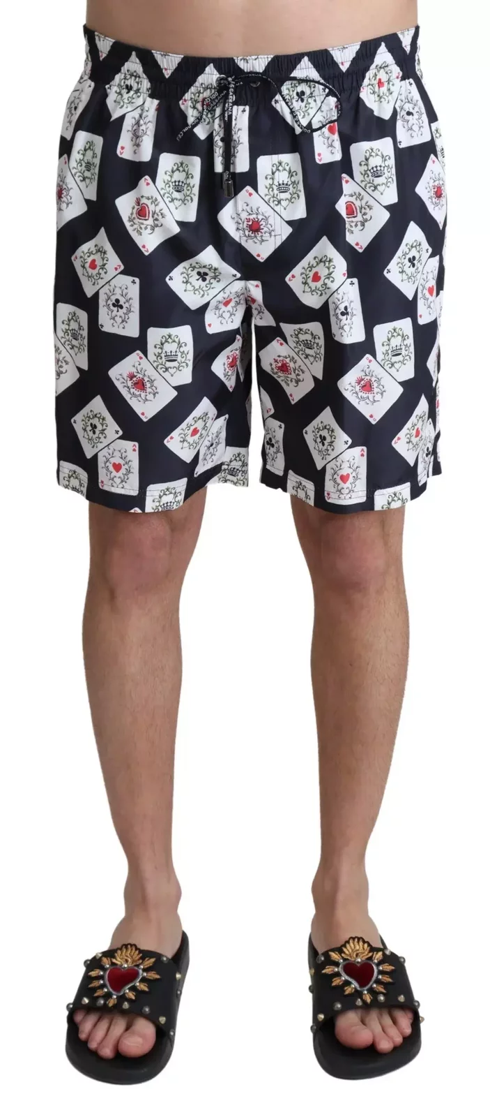 Playing Cards Swim Shorts - Black / IT4 | S