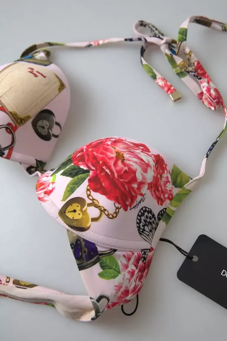 Floral Padded Bikini Top - Sure please provide the description. / IT2 | S