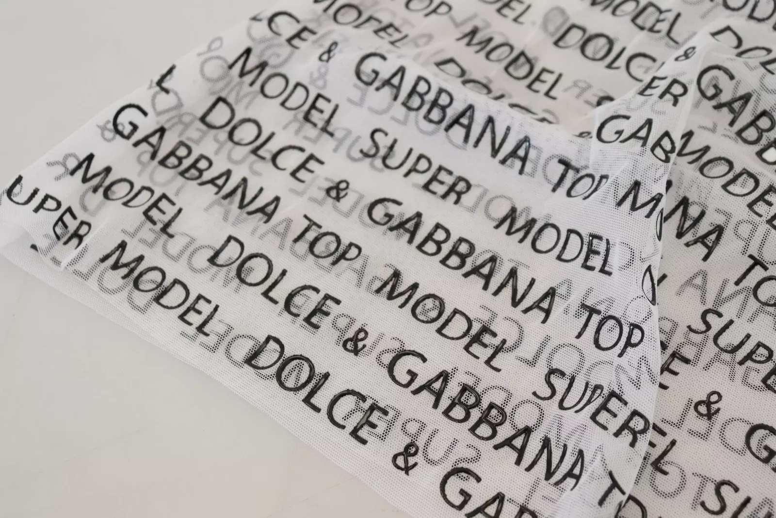 Dolce Gabbana Mini Skirt Model Print - White / IT40|S