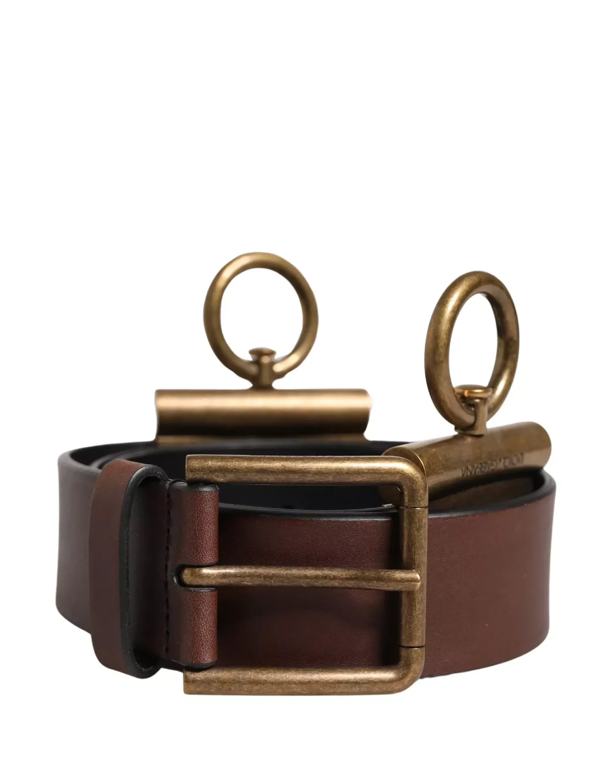 Classic Leather Metal Buckle Belt - Brown / 90 cm / 36 Inches