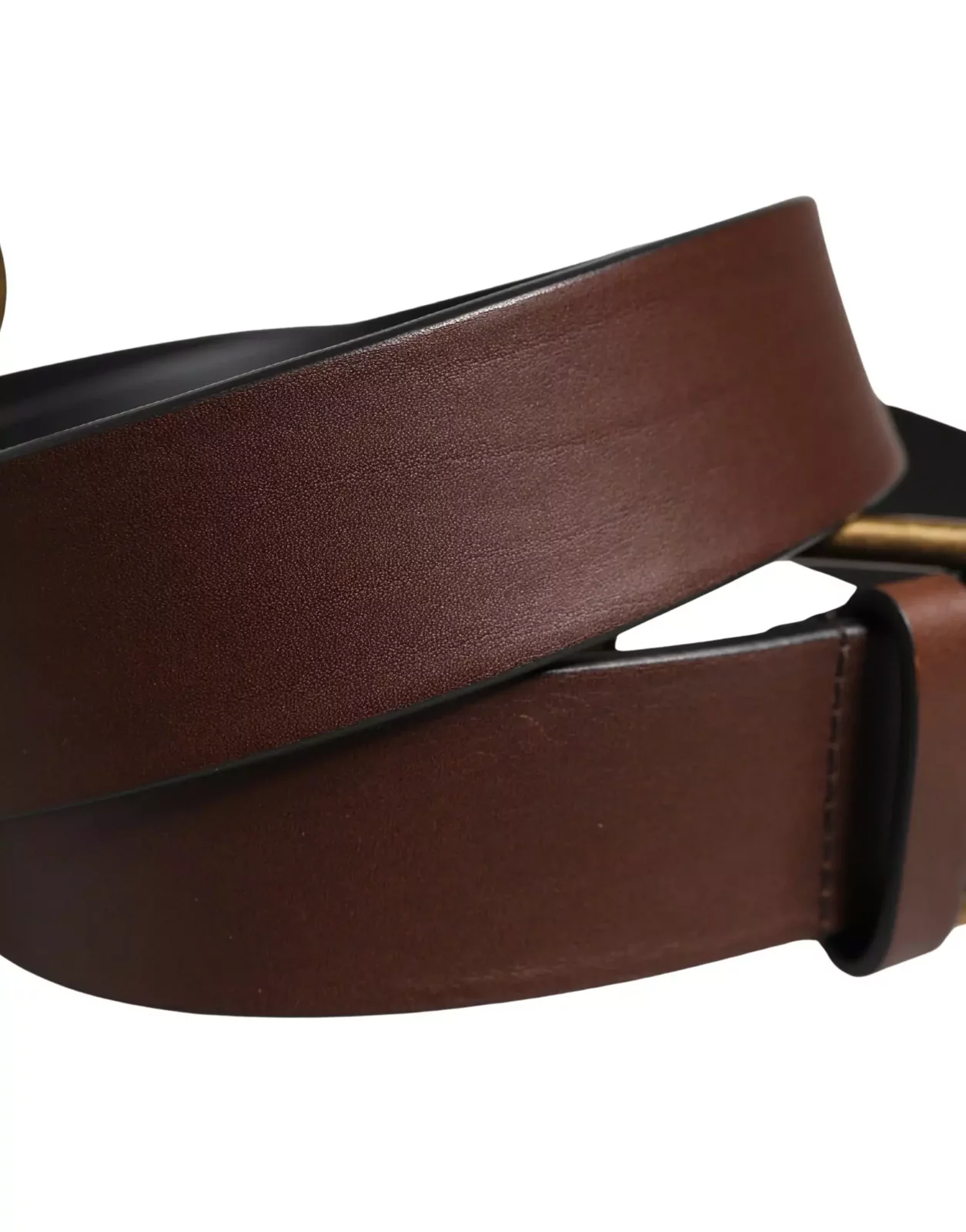 Classic Leather Metal Buckle Belt - Brown / 90 cm / 36 Inches
