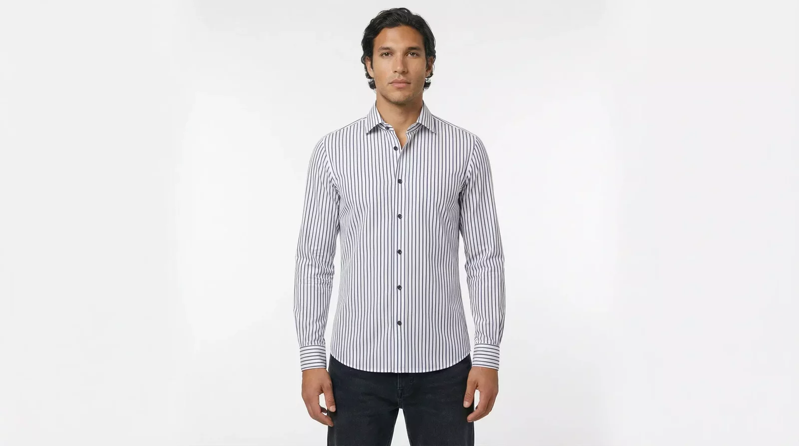 Striped Dress Shirt - White / IT39 | S