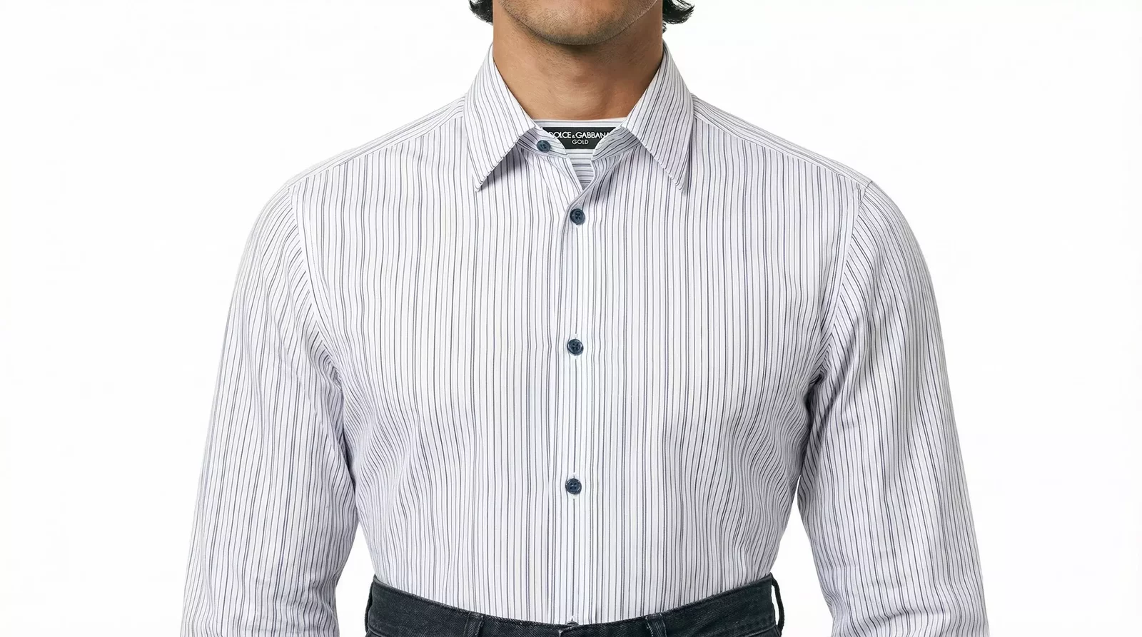 Striped Dress Shirt - White / IT39 | S