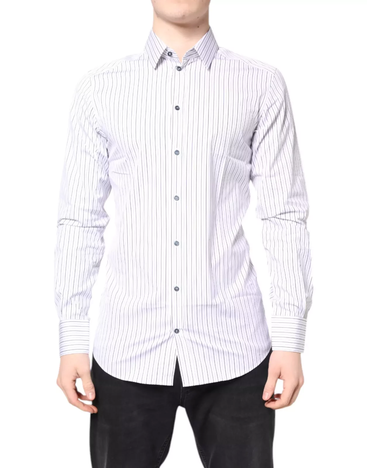 Striped Dress Shirt - White / IT39 | S