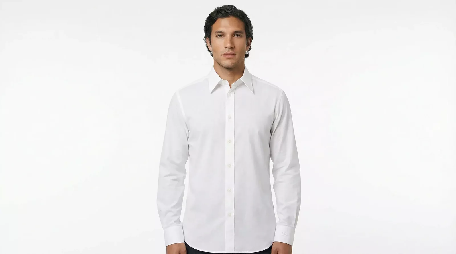 Poplin Shirt Long Sleeve Classic Shirt - White / IT44 | 3XL