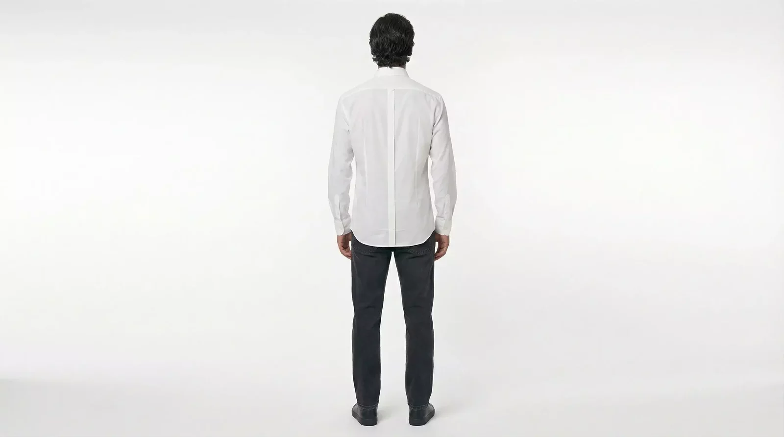 Poplin Shirt Long Sleeve Classic Shirt - White / IT44 | 3XL