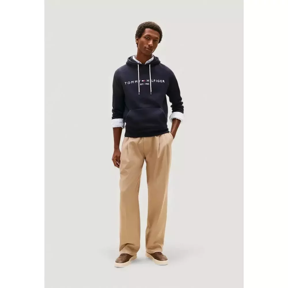 Tommy Hilfiger Men's Logo Hoodie - Blue / IT42 | XS