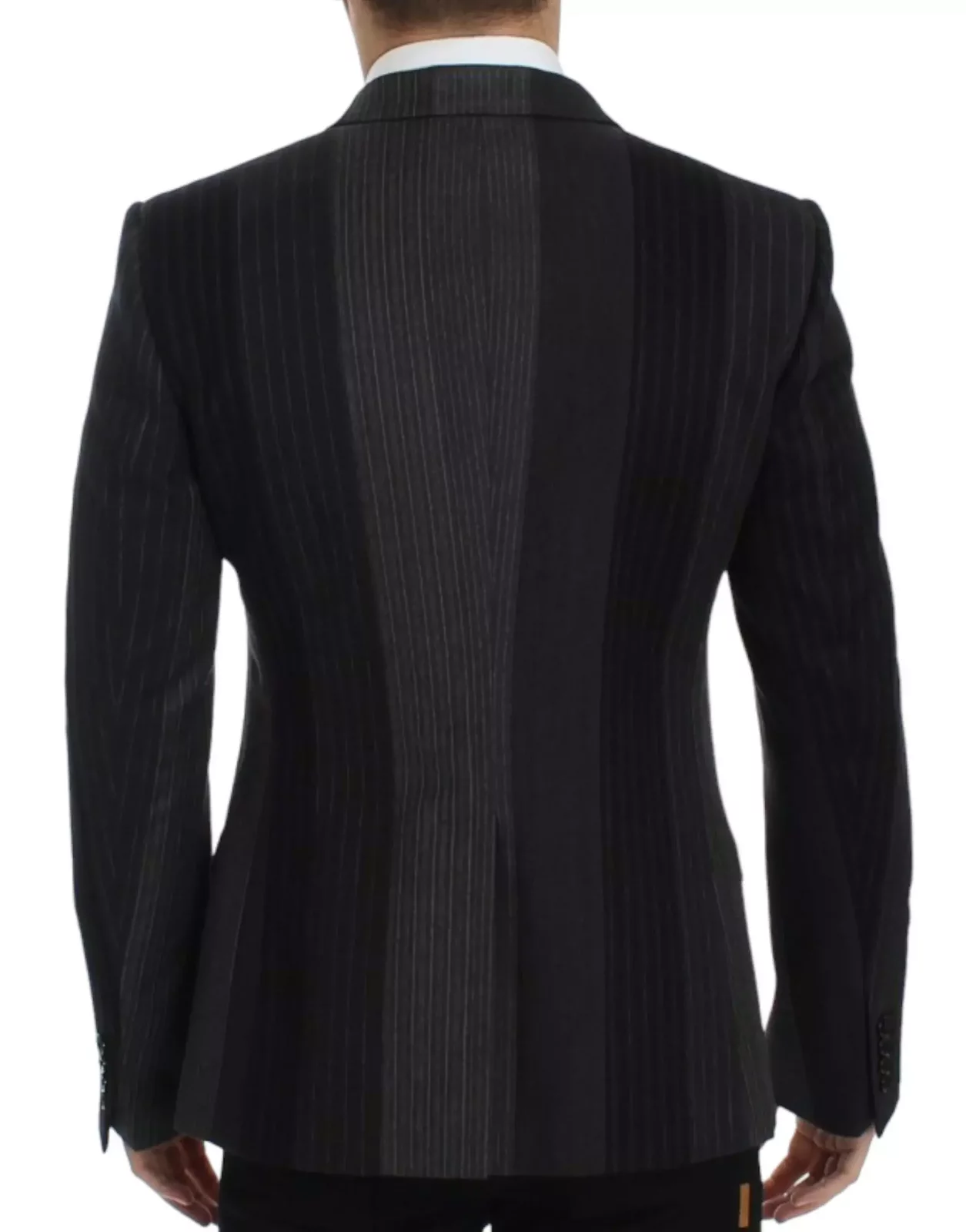 Double Breasted Pinstripe Blazer - Gray / IT48 | M