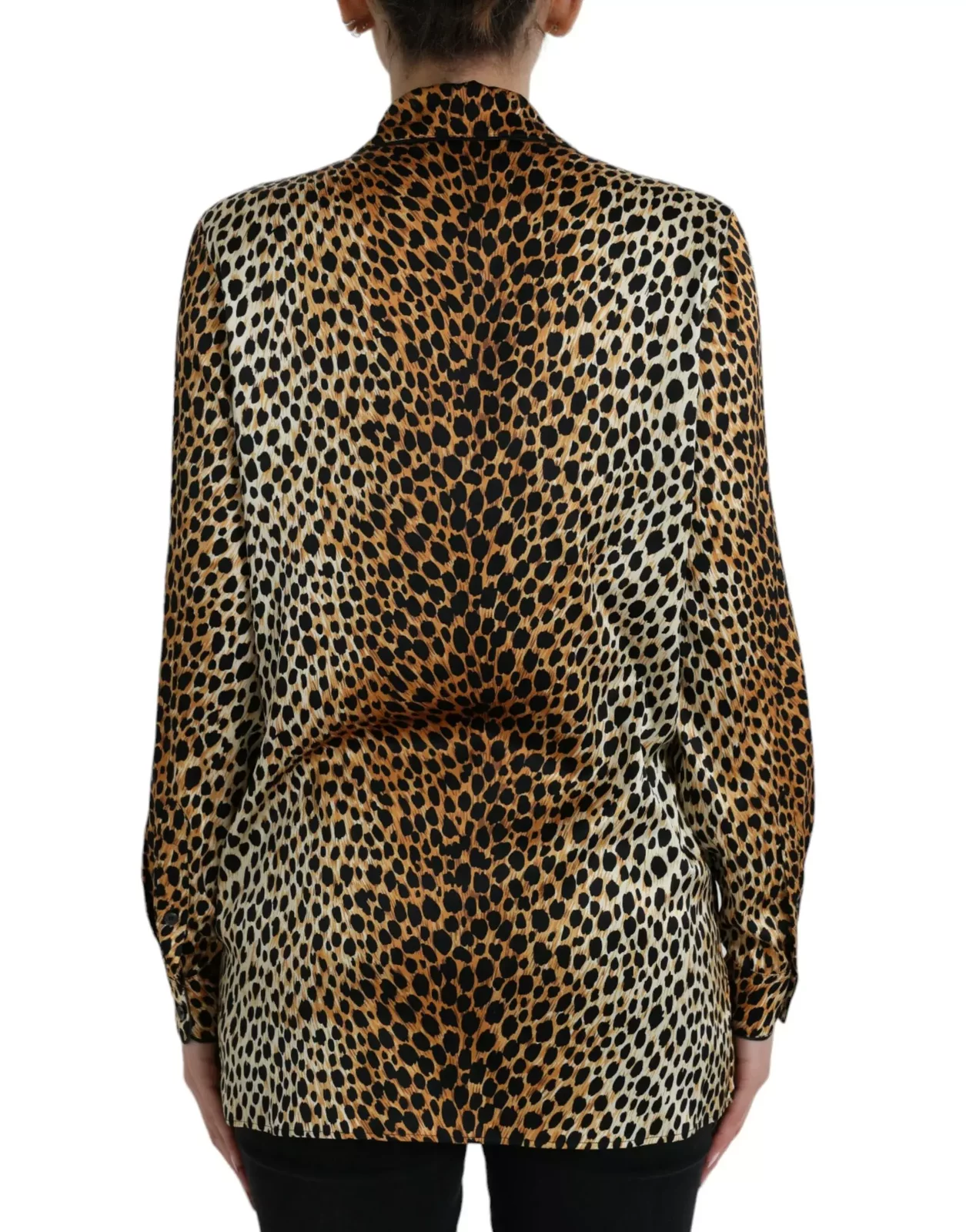Leopard Print Silk Shirt TSH84784 - Brown / IT40|S