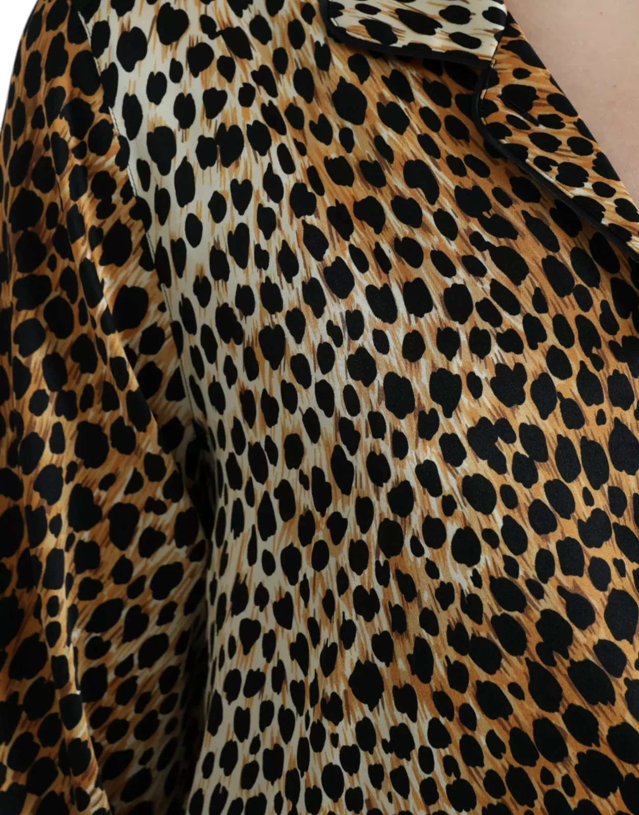 Leopard Print Silk Shirt TSH84784 - Brown / IT40|S