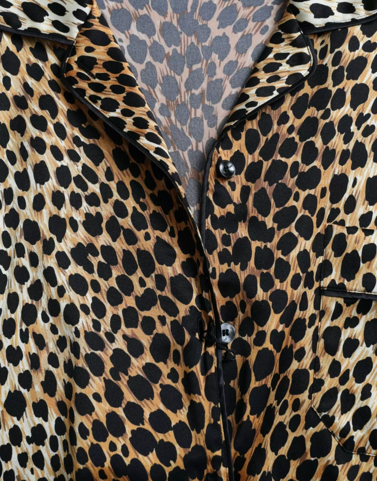 Leopard Print Silk Shirt TSH84784 - Brown / IT40|S