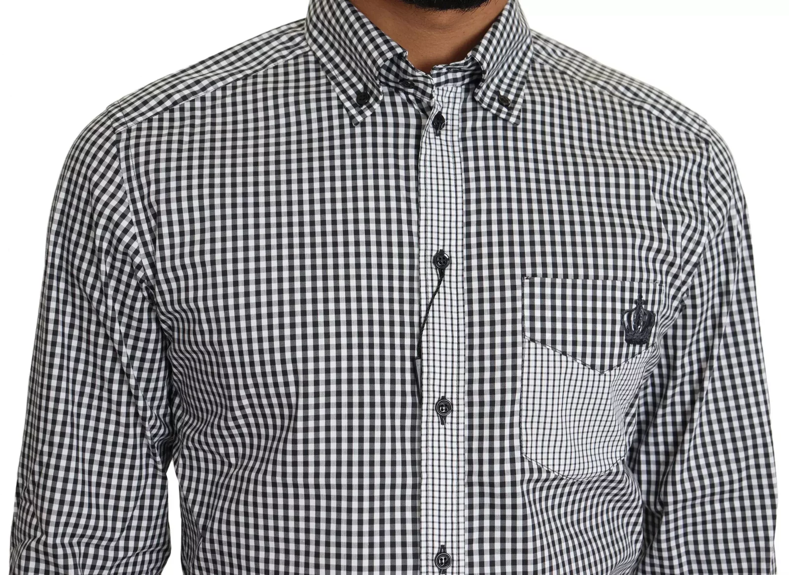 Gingham Check Shirt TSH5485 - Black / IT37 | XS
