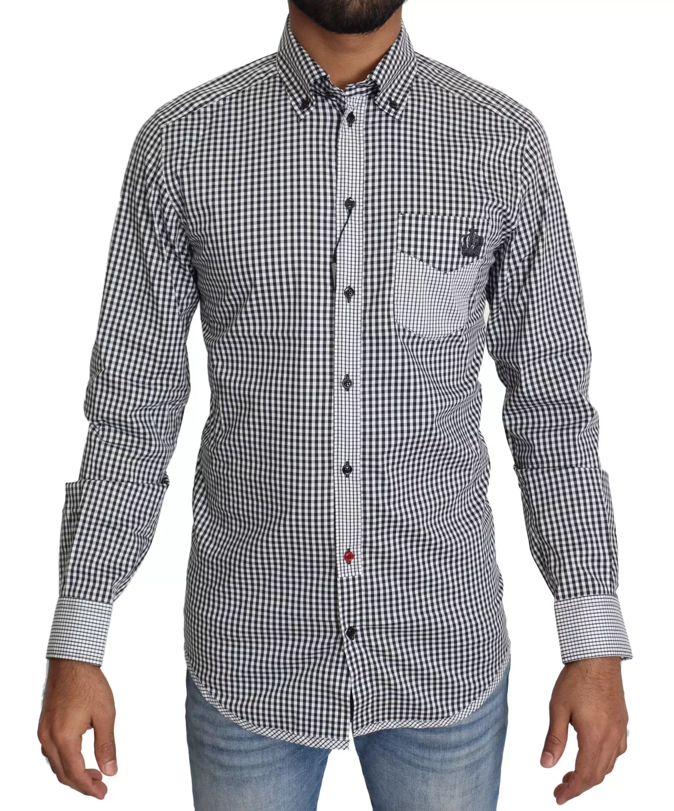 Gingham Check Shirt TSH5485 - Black / IT37 | XS