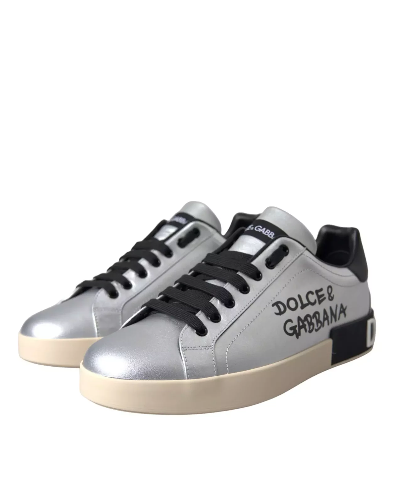 Portofino Sneakers Silver Graffiti - Black | Silver / EU40/US7