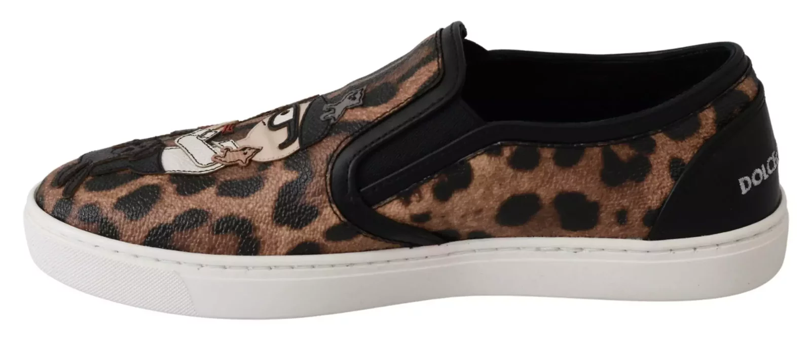 Leopard Print Slip On Sneakers - Brown / EU35.5/US5